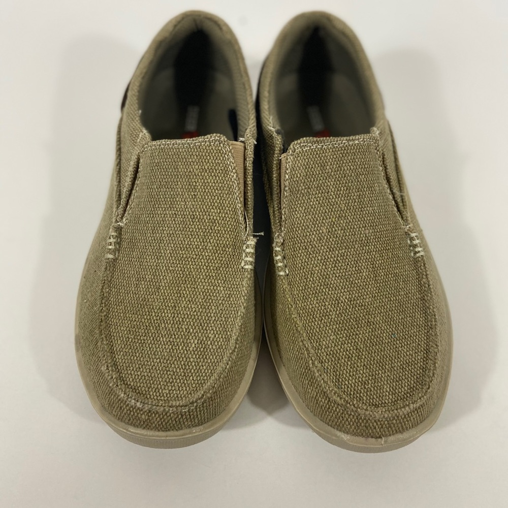 Deer Stags Brown Canvas Slip On Shoes 4